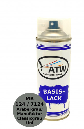 Autolack für Mercedes Benz 124 / 7124 Arabergrau / Manufaktur Classicgrau Uni